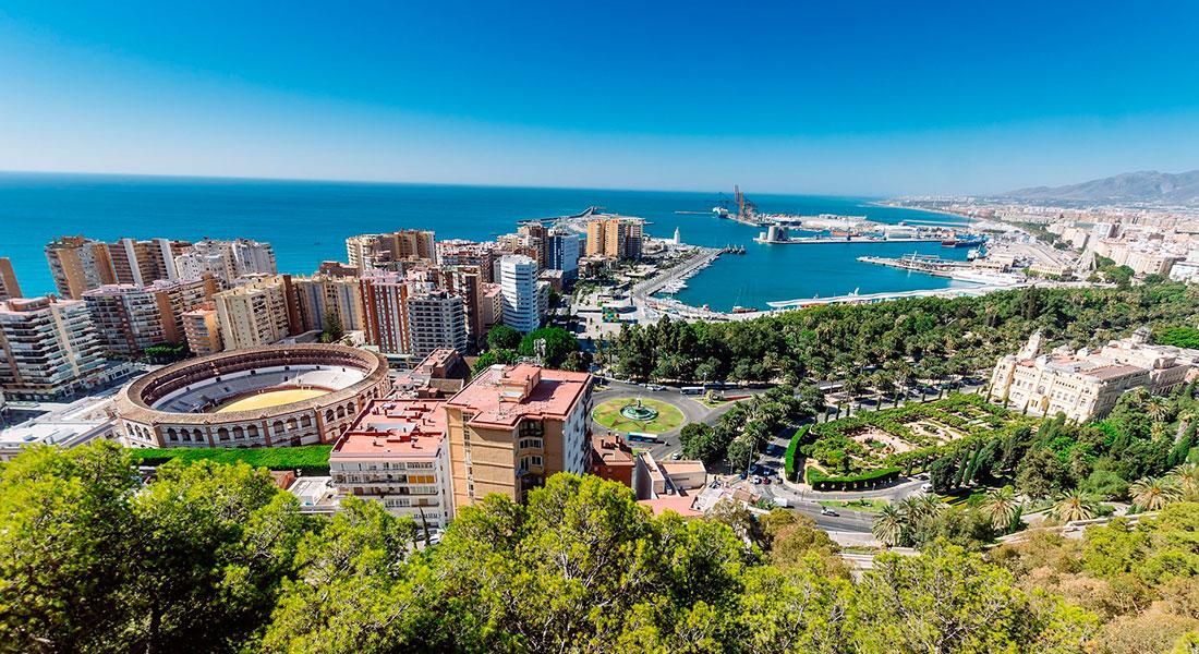 Attractions in Malaga (Spain).