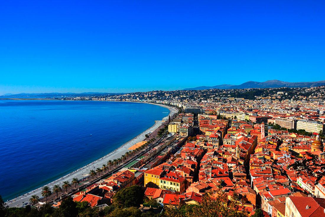 View of the Promenade des Anglais